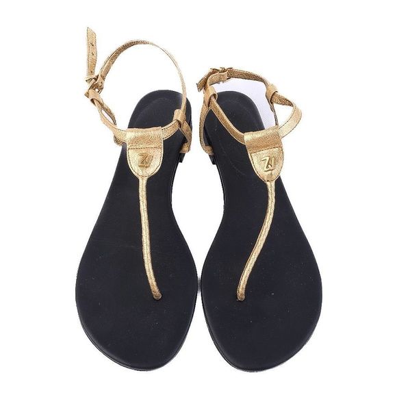 Excellent Zadig&Voltaire Yellow Leather Sandals Size 38 - Picture 1 of 7